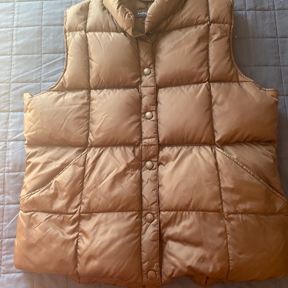 Brown Lands End Womens Vest 